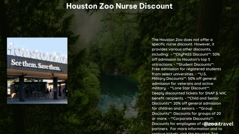 Houston Zoo Nurse Discount