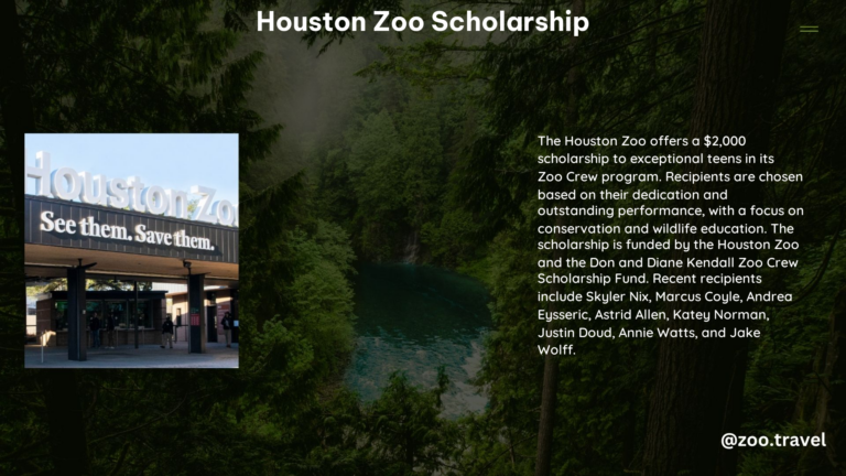 Houston Zoo Scholarship