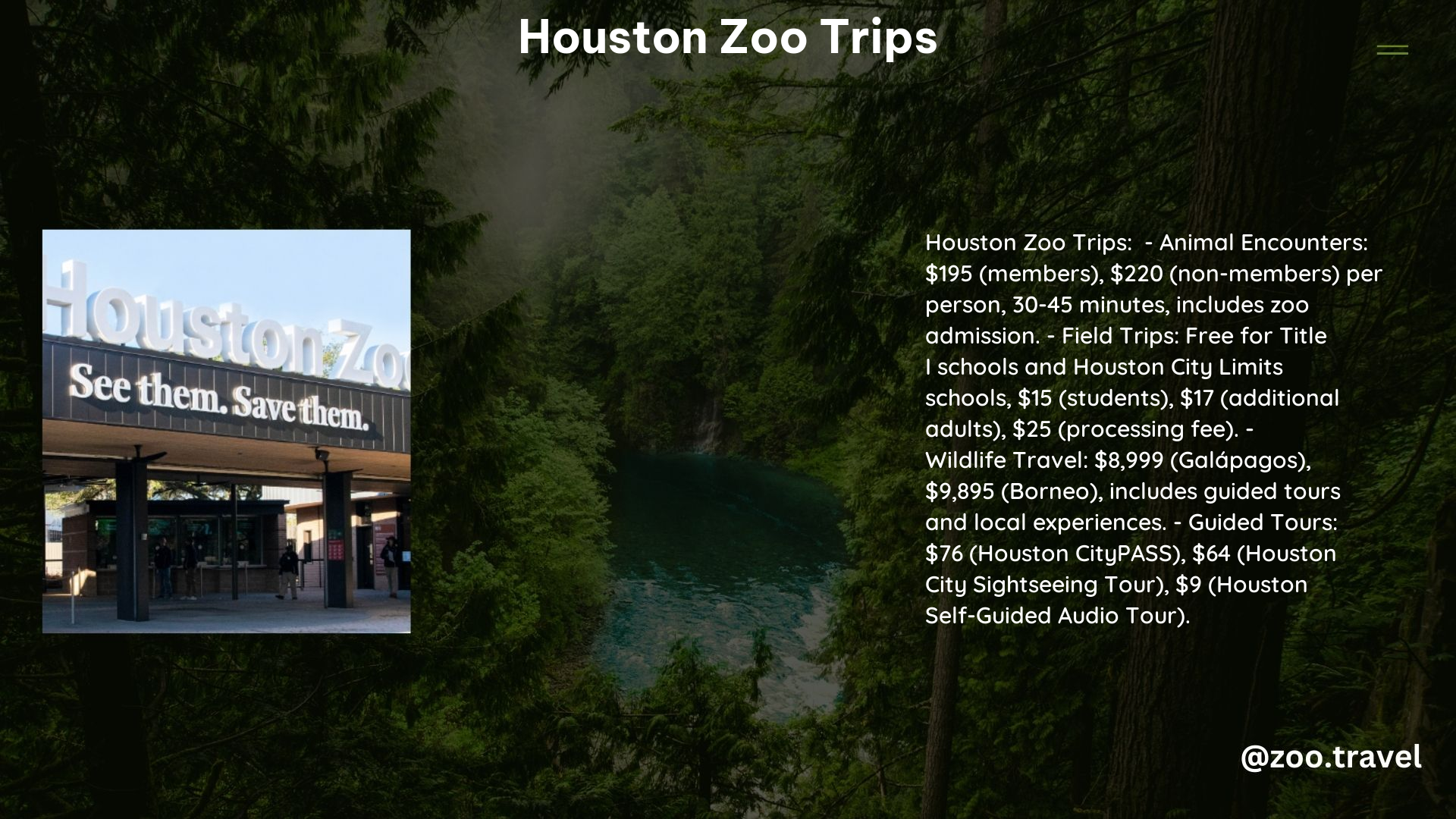 Houston Zoo Trips