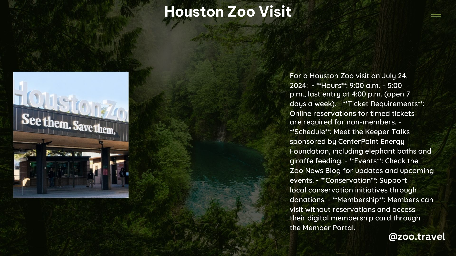 Houston Zoo Visit