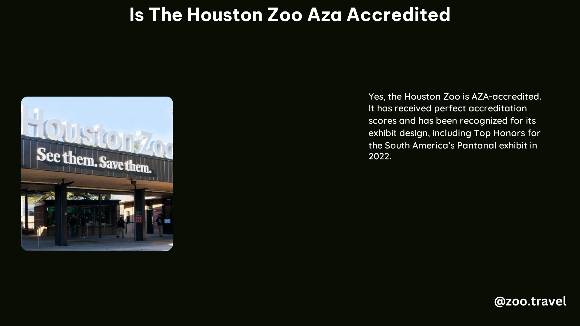 Is the Houston Zoo Aza Accredited