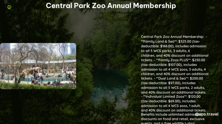 Central Park Zoo Annual Membership