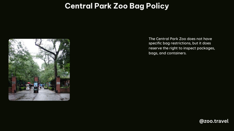 Central Park Zoo Bag Policy