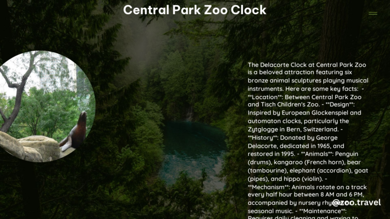 Central Park Zoo Clock