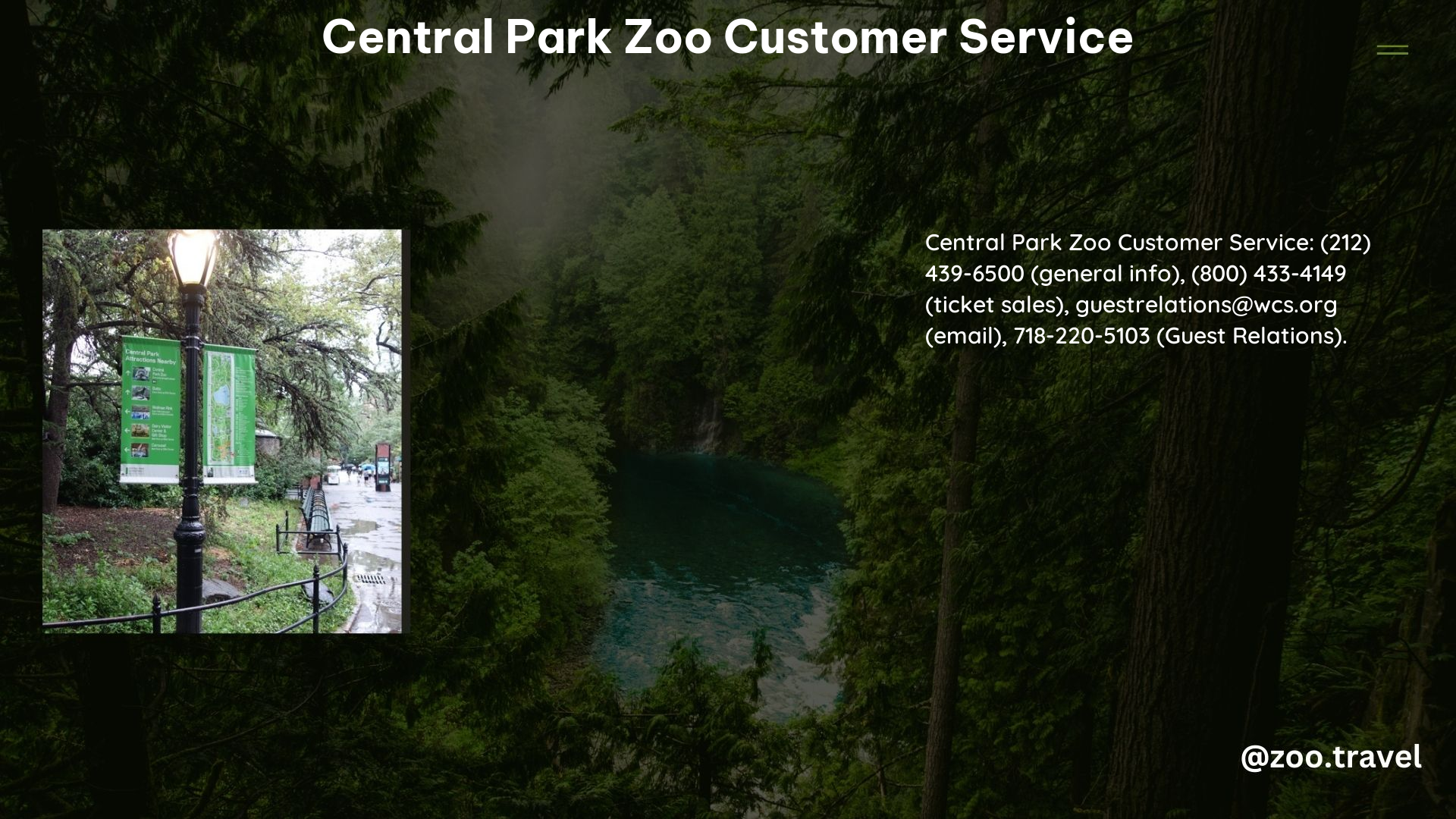 Central Park Zoo Customer Service