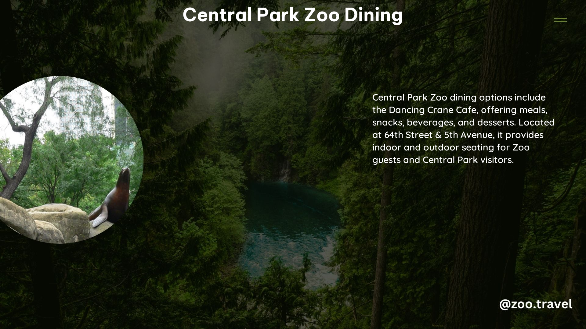 Central Park Zoo Dining