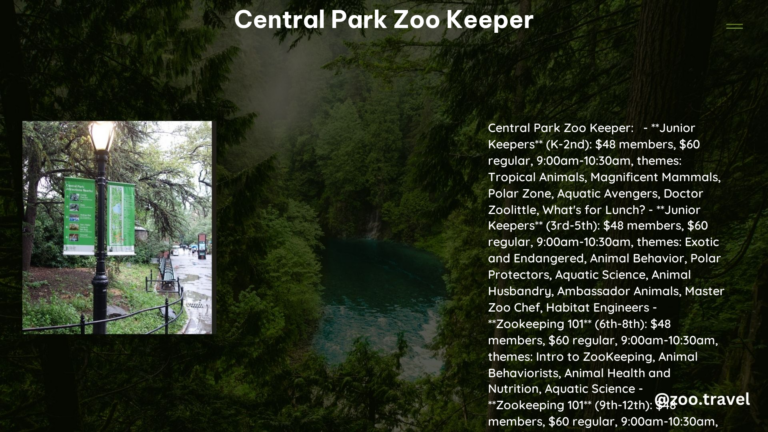 Central Park Zoo Keeper