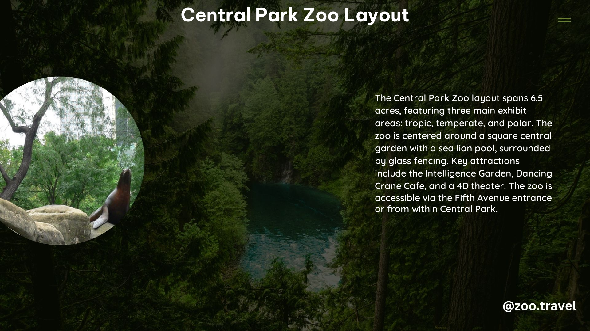 Central Park Zoo Layout