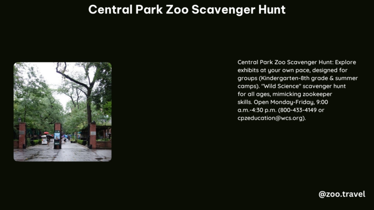 Central Park Zoo Scavenger Hunt