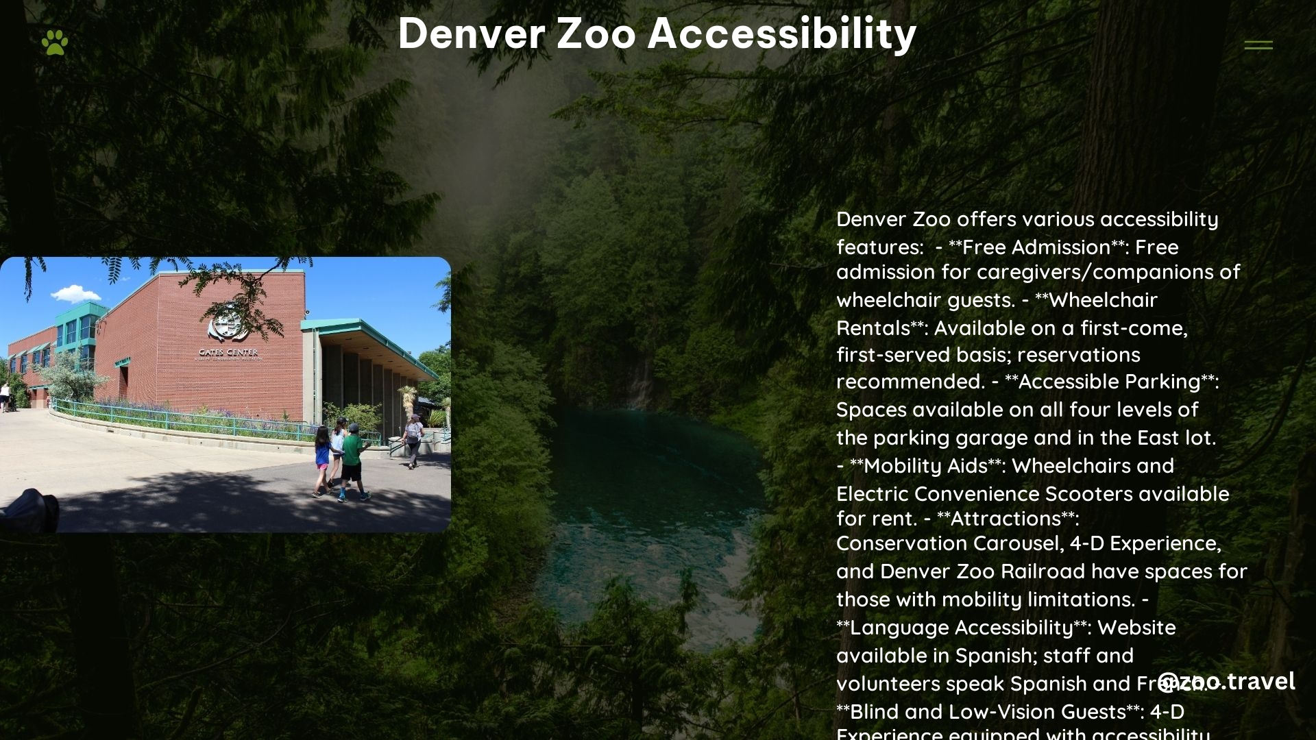 Denver Zoo Accessibility