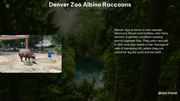 Denver Zoo Albino Raccoons