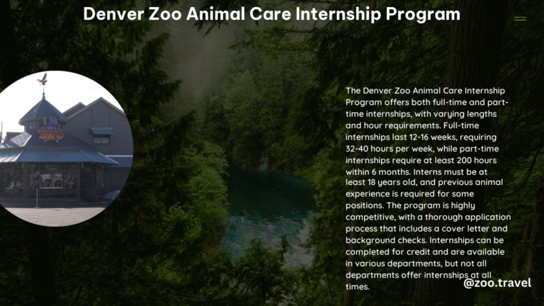 Denver Zoo Animal Care Internship Program