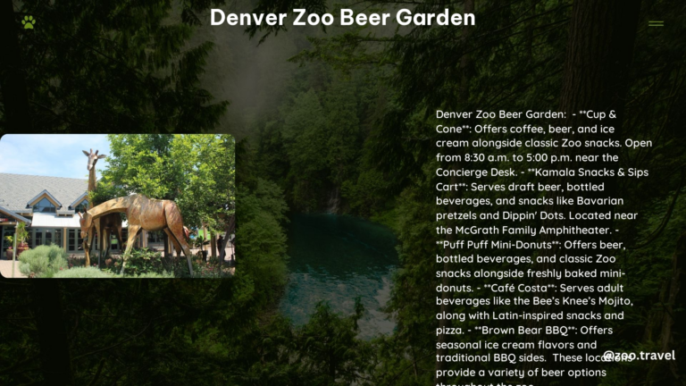 Denver Zoo Beer Garden