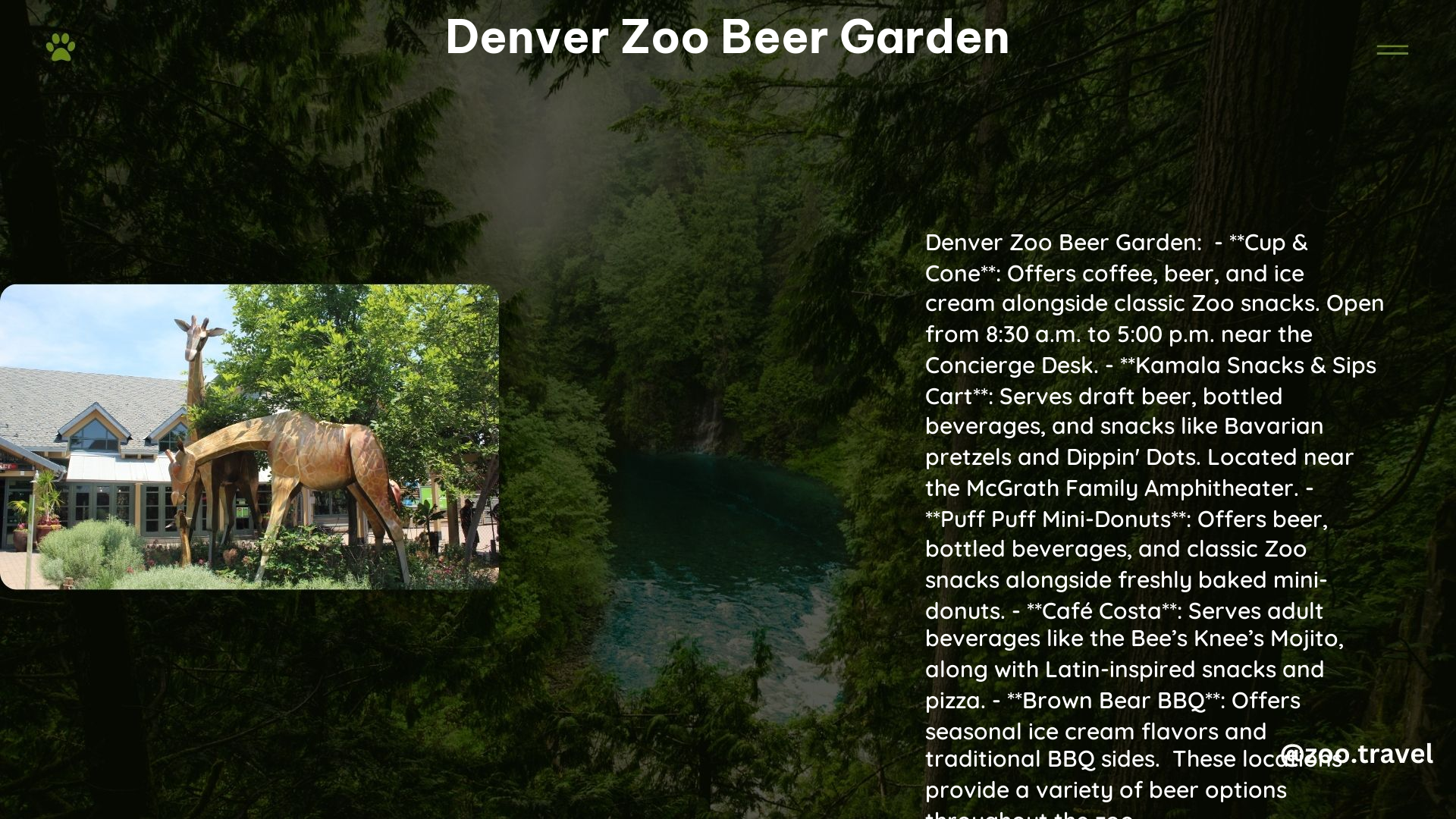 Denver Zoo Beer Garden