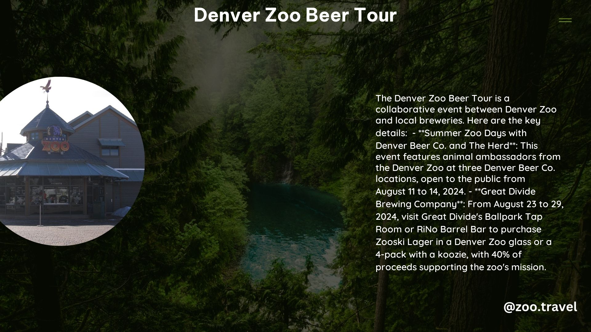 Denver Zoo Beer Tour