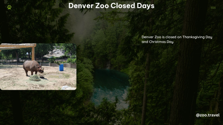 Denver Zoo Closed Days