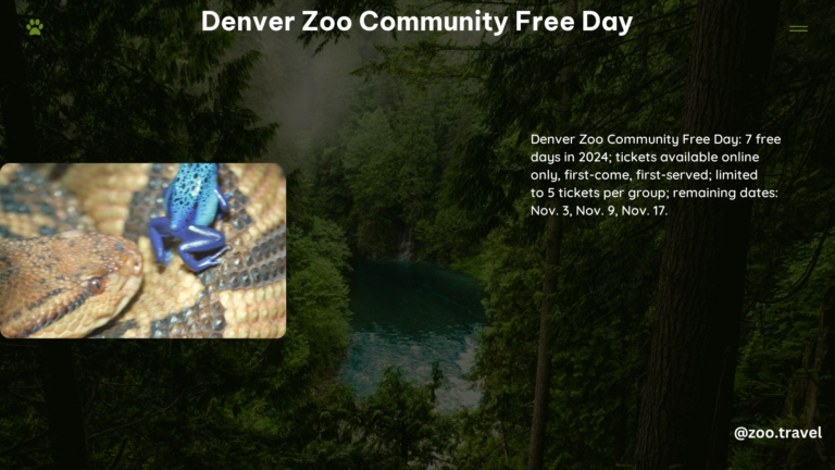 Denver Zoo Community Free Day