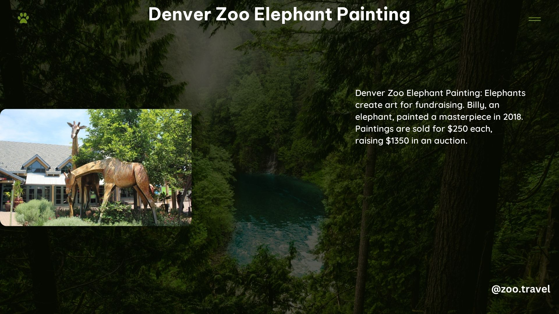 Denver Zoo Elephant Painting