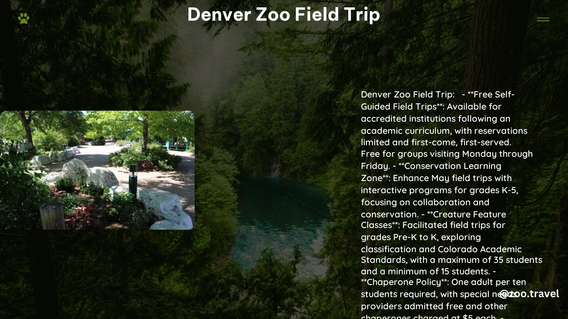 Denver Zoo Field Trip