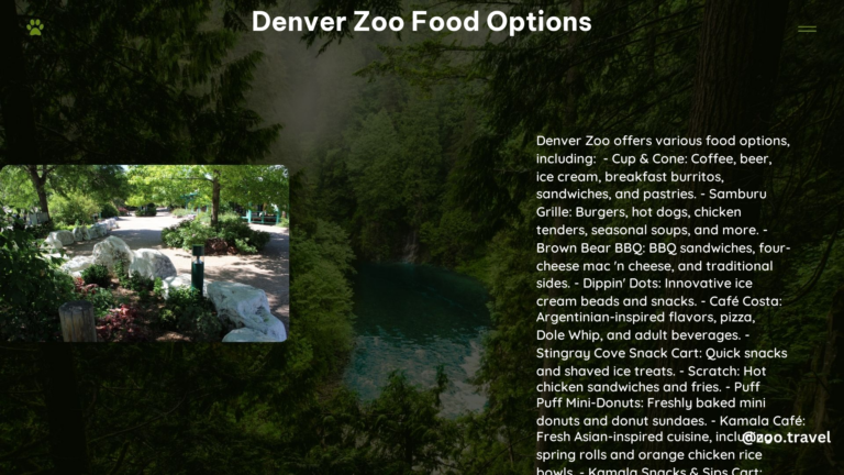 Denver Zoo Food Options