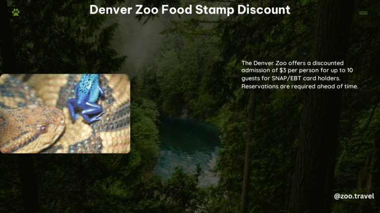 Denver Zoo Food Stamp Discount