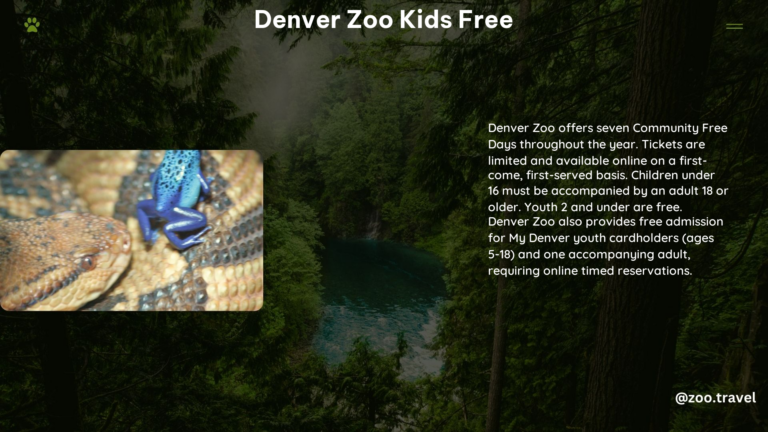 Denver Zoo Kids Free