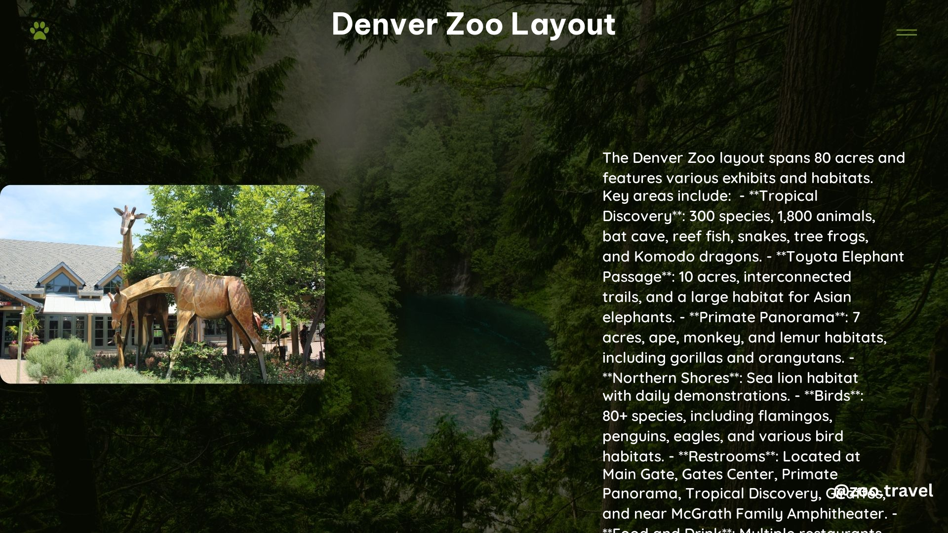 Denver Zoo Layout