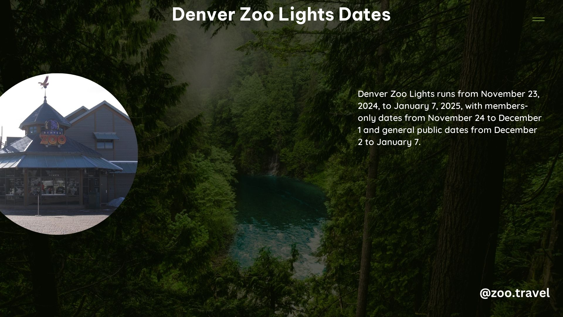 Denver Zoo Lights Dates