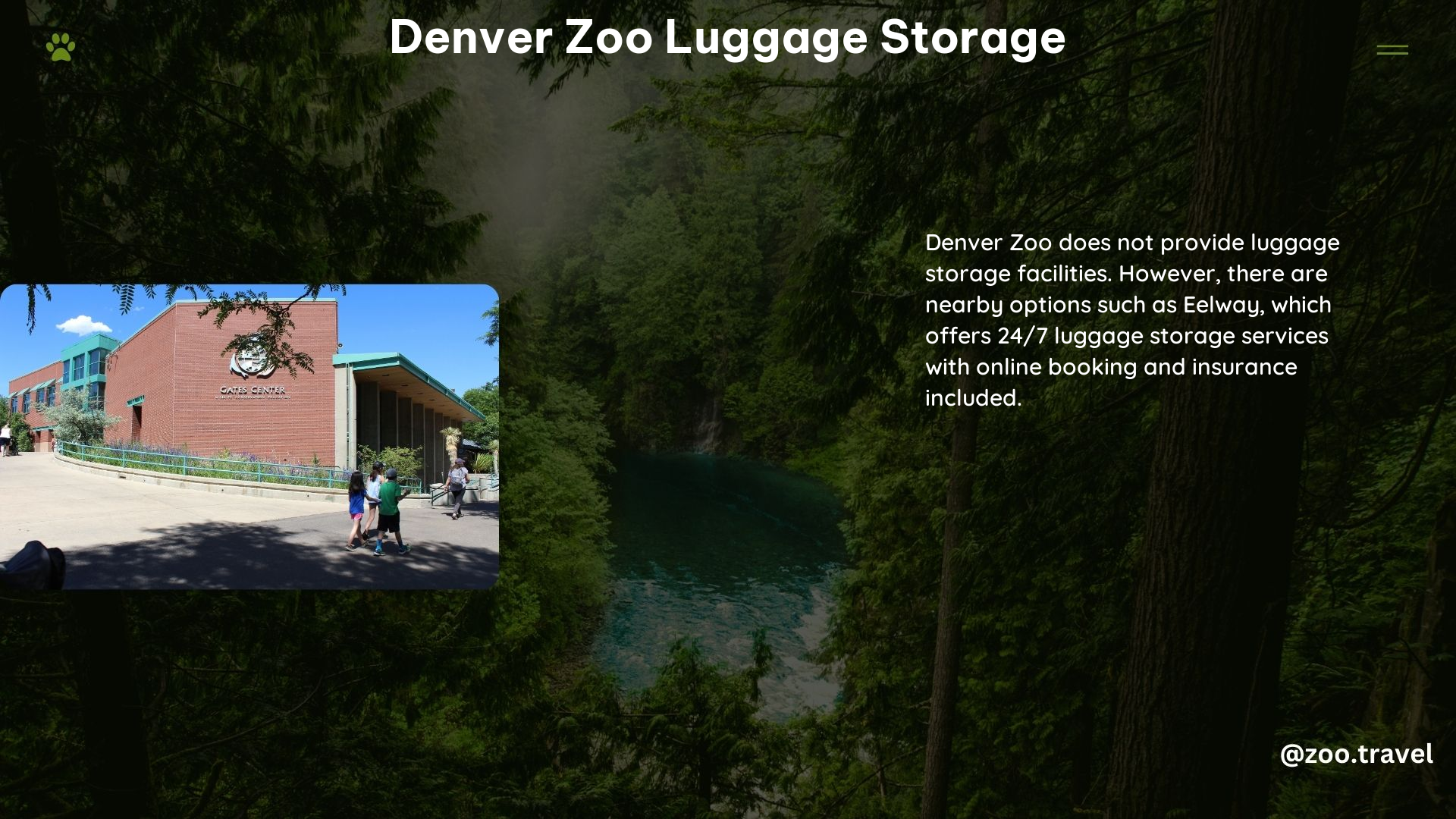 Denver Zoo Luggage Storage