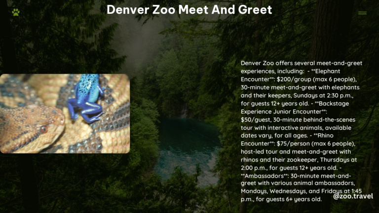 Denver Zoo Meet and Greet