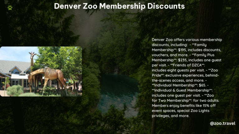 Denver Zoo Membership Discounts