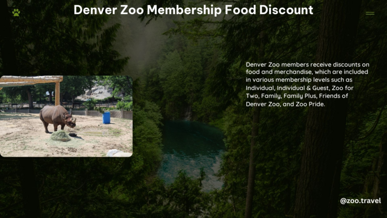 Denver Zoo Membership Food Discount 1