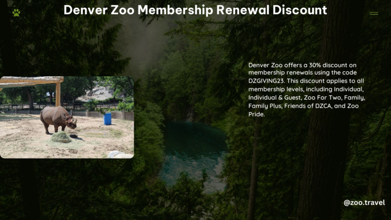 Denver Zoo Membership Renewal Discount