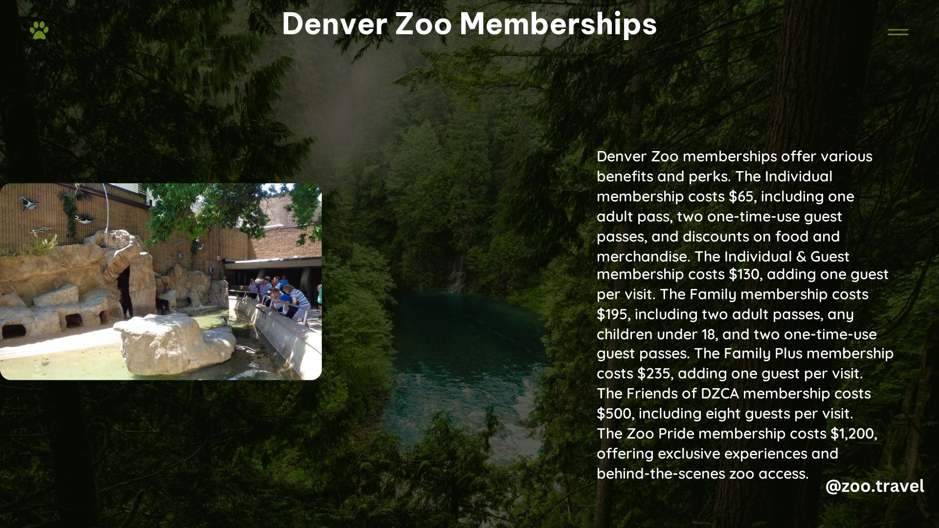 Denver Zoo Memberships