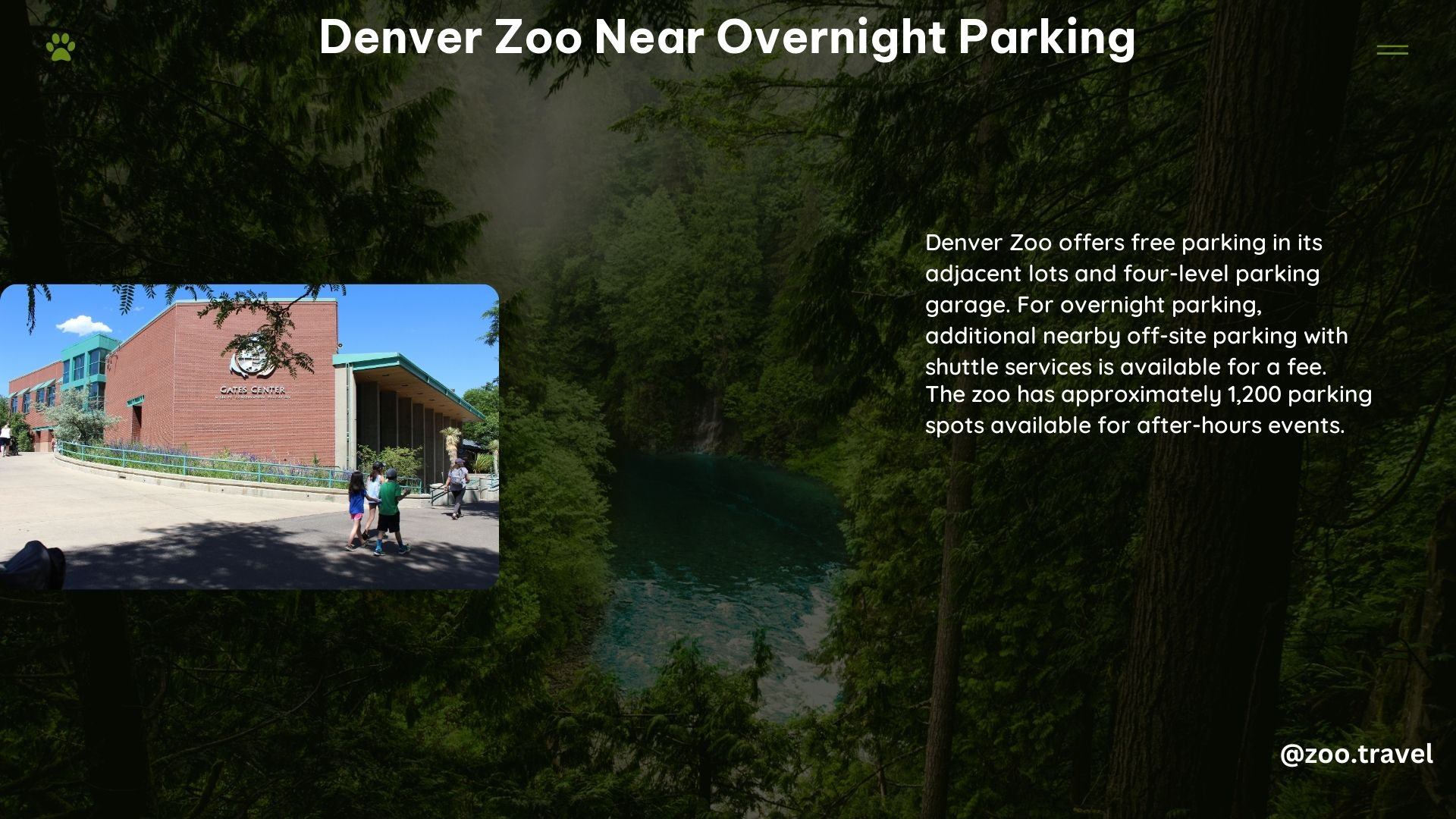 Denver Zoo Near Overnight Parking