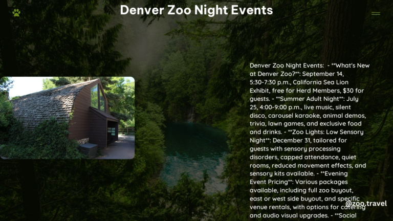 Denver Zoo Night Events