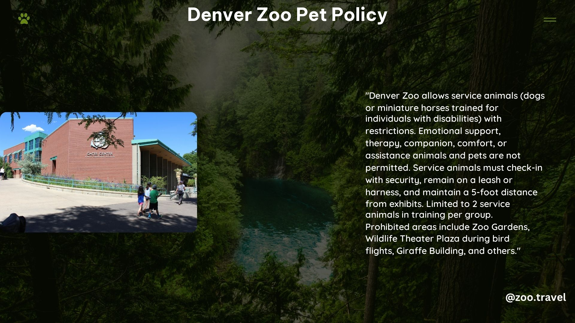 Denver Zoo Pet Policy