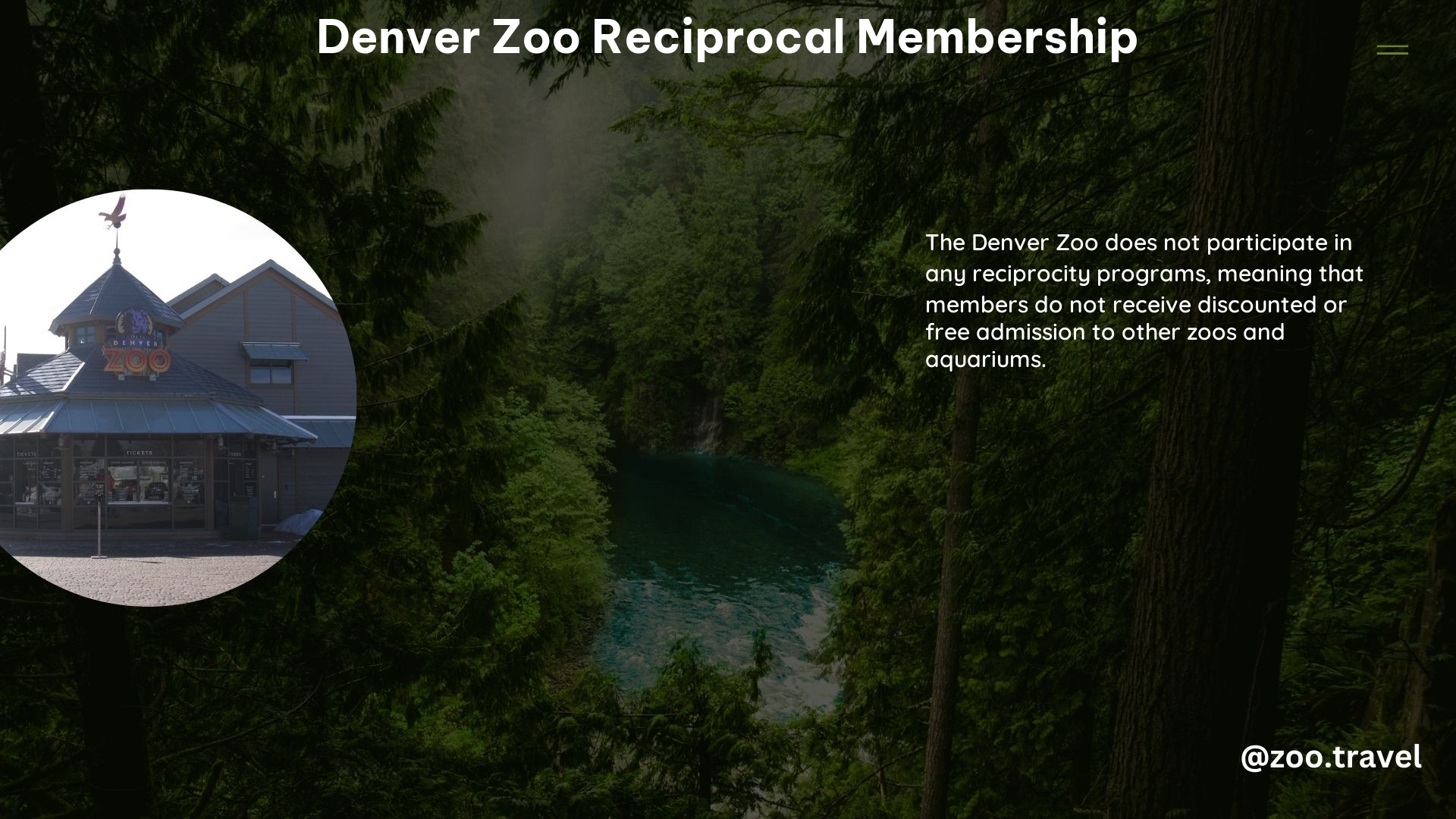 Denver Zoo Reciprocal Membership