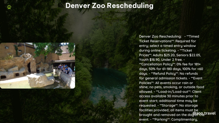 Denver Zoo Rescheduling