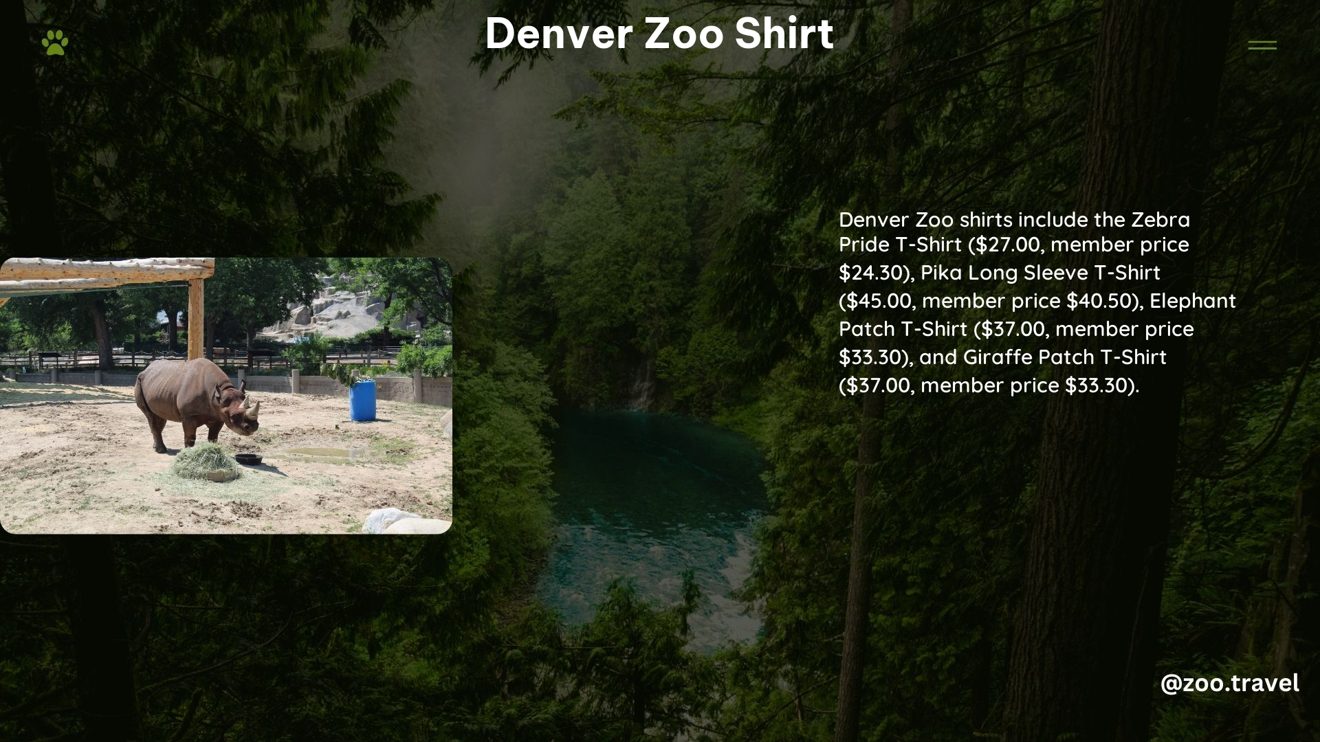 Denver Zoo Shirt