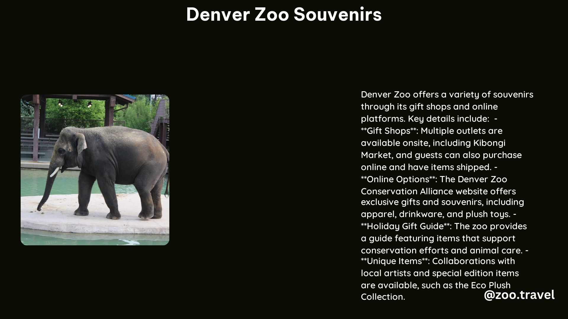 Denver Zoo Souvenirs