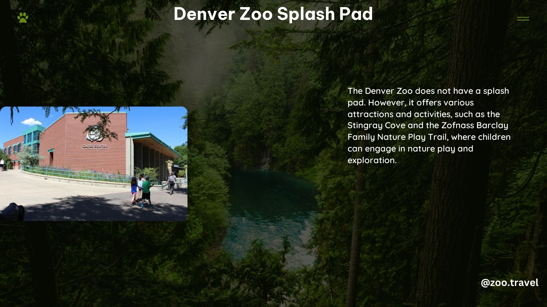 Denver Zoo Splash Pad