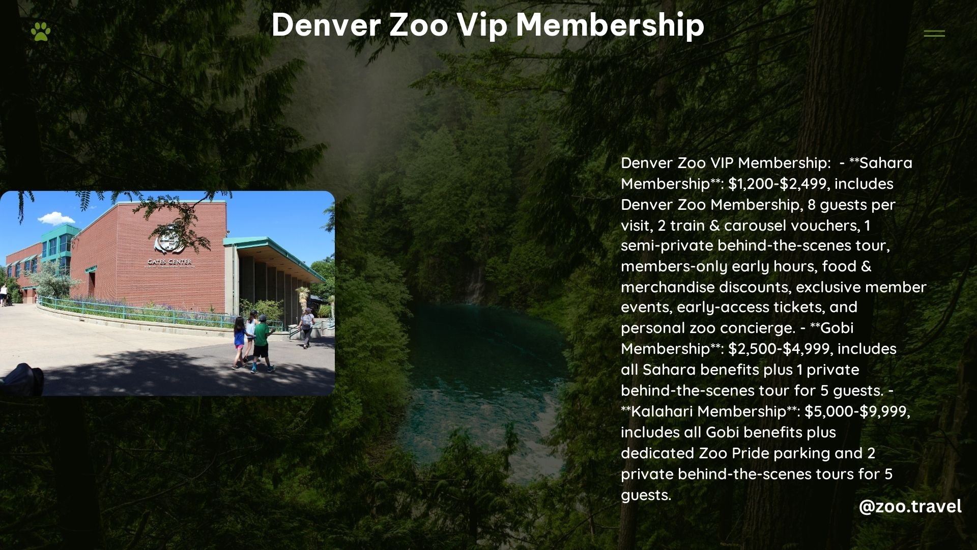 Denver Zoo VIP Membership