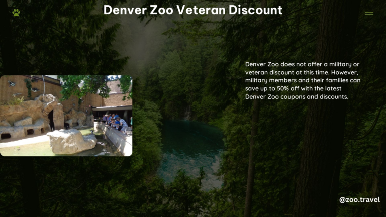 Denver Zoo Veteran Discount