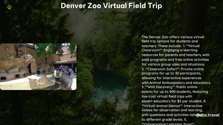 Denver Zoo Virtual Field Trip