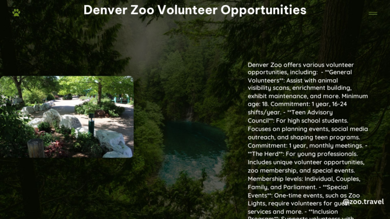 Denver Zoo Volunteer Opportunities