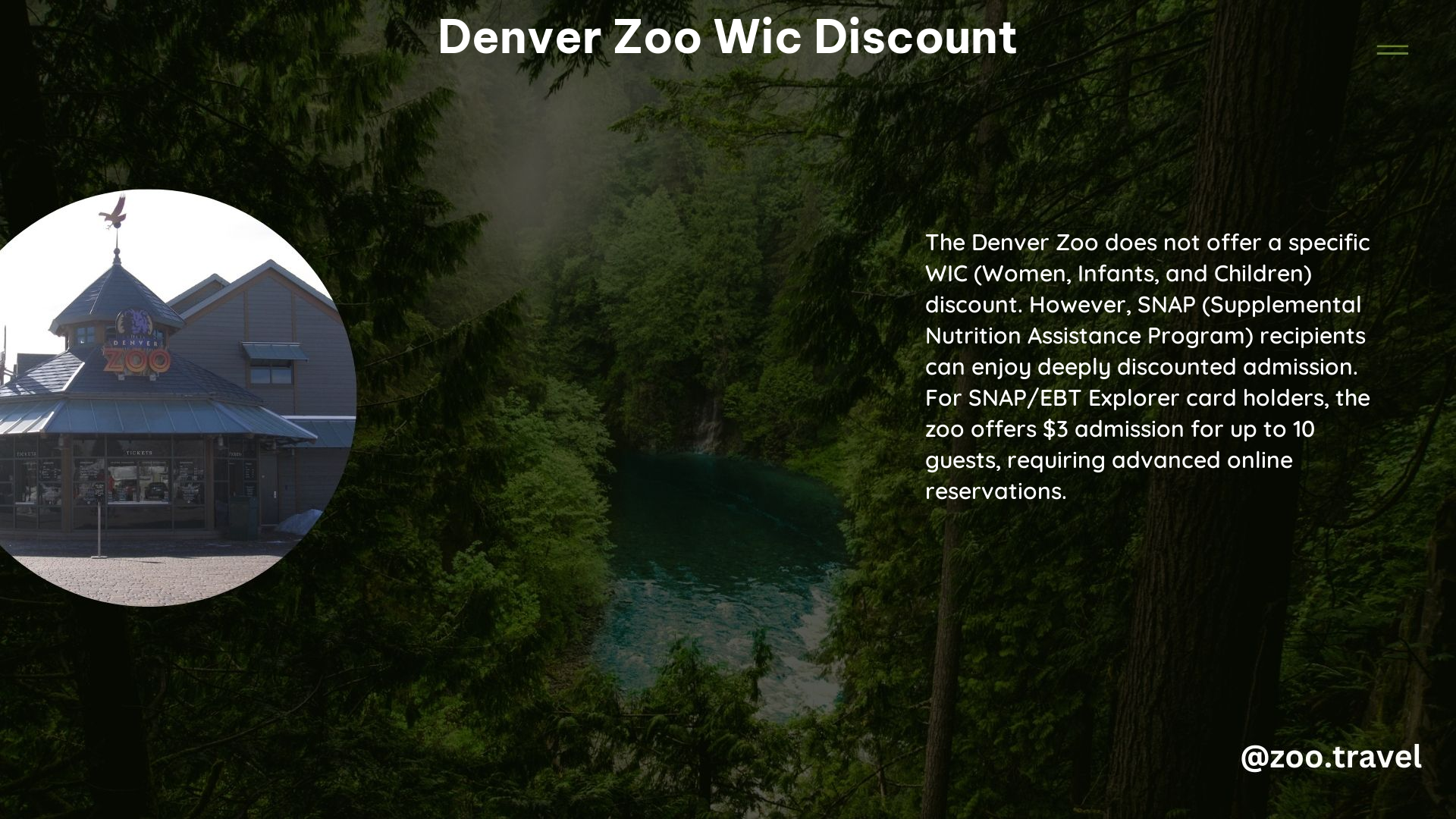 Denver Zoo Wic Discount