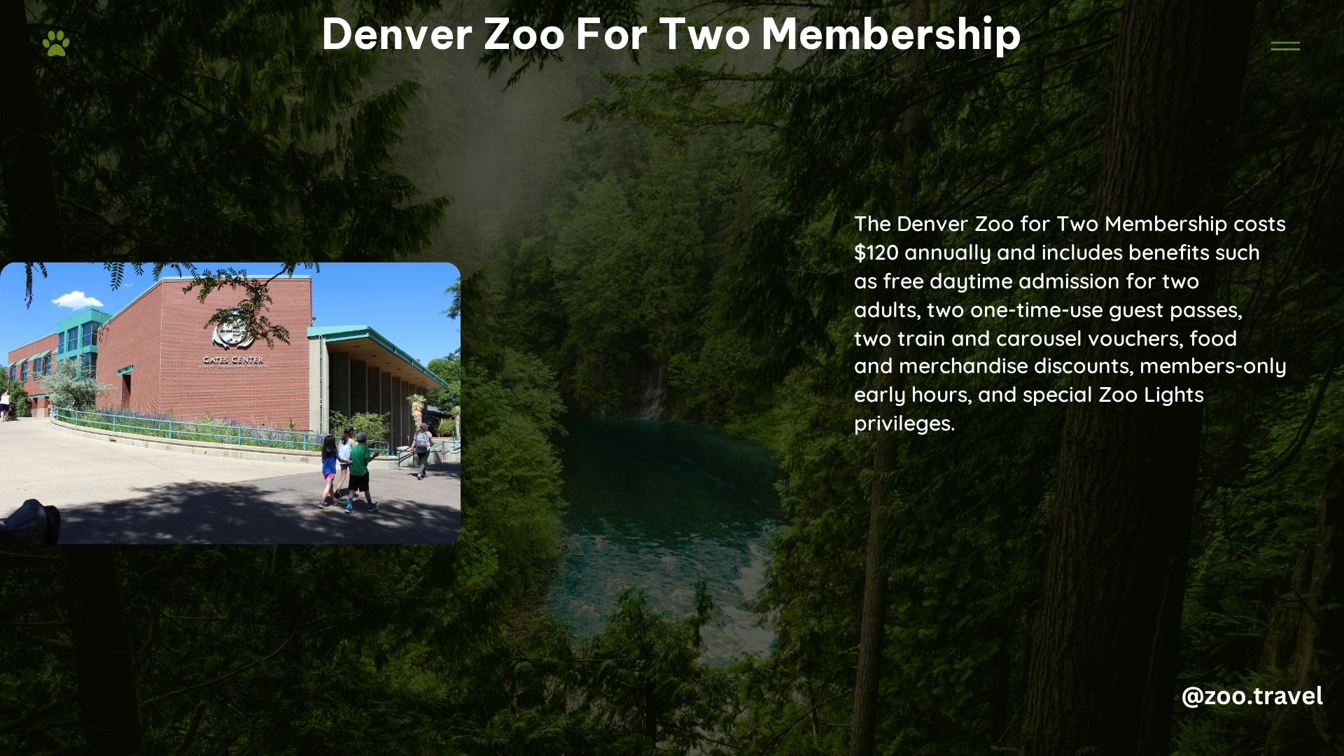 Denver Zoo for Two Membership