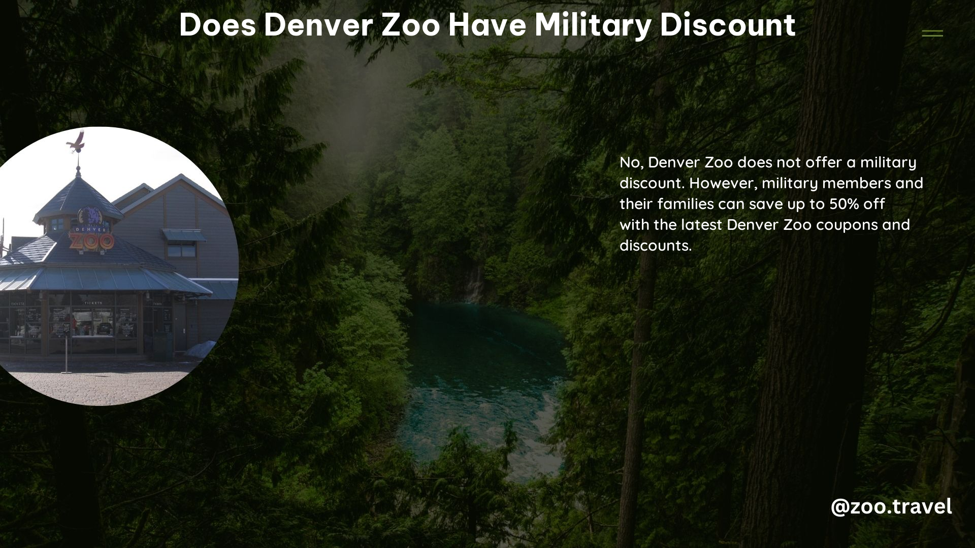 Does Denver Zoo Have Military Discount