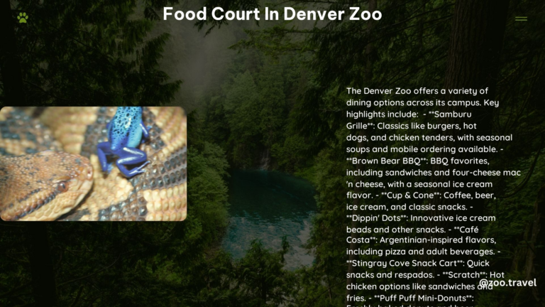 Food Court in Denver Zoo